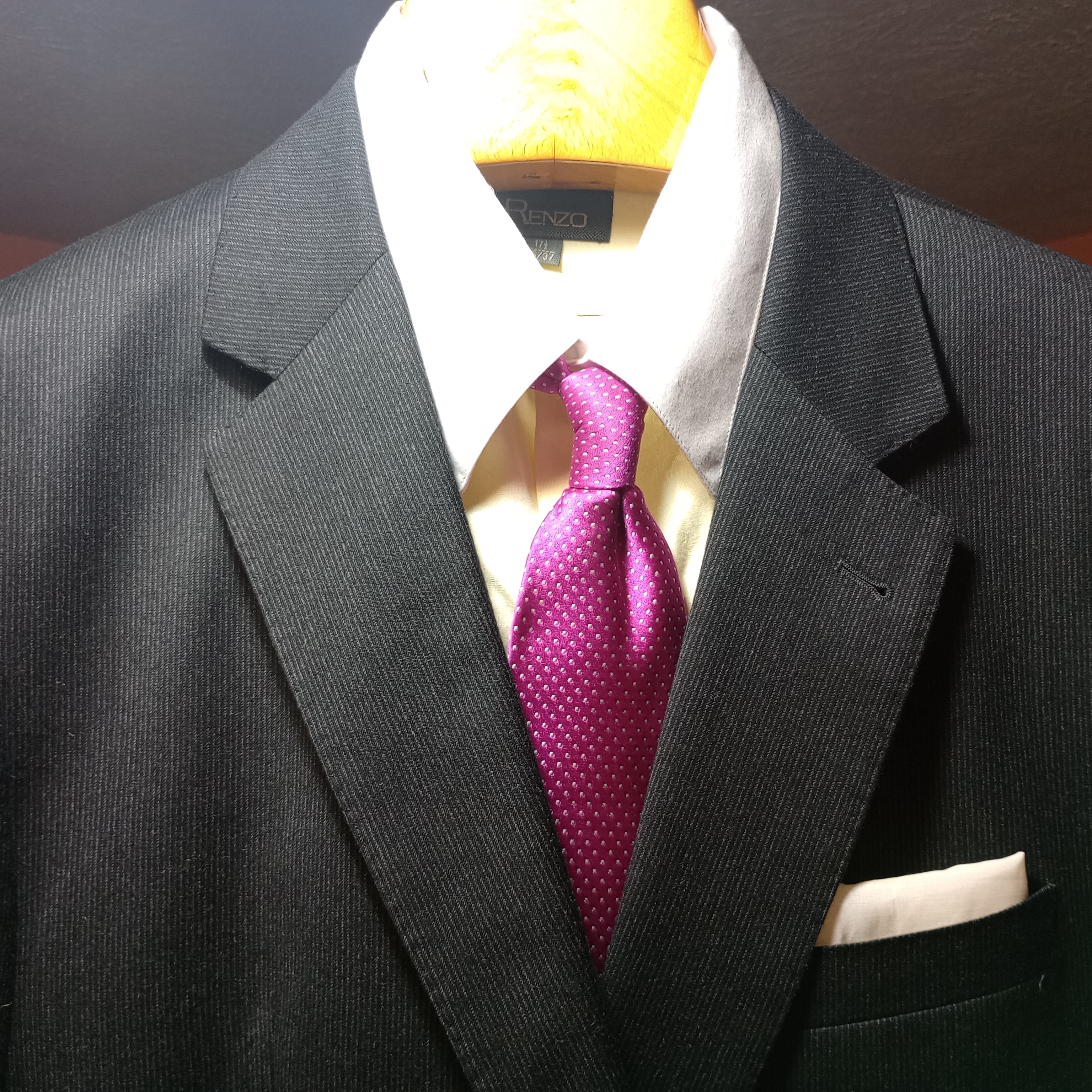 Joseph By Joseph Abboud Black Stripe Suit